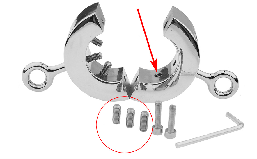 Vòng đeo tinh hoàn bạo dâm kim loại siêu độc kích thích châm chít