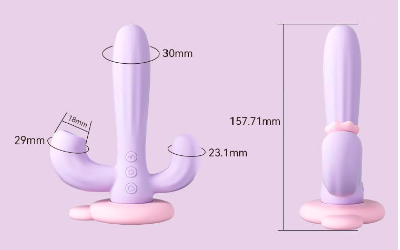 Svakom Bernice dương vật giả 3 nhánh kích thích điểm G