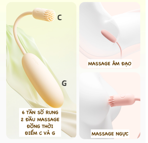 Trứng rung 2 đầu Svakom Shimmer điều khiển thông minh qua App