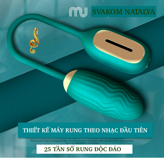 Trứng rung Svakom Natalya điều khiển qua app có cảm biến âm thanh Trứng rung Svakom Natalya điều khiển qua app có cảm biến âm thanh