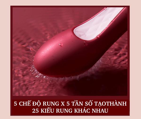 Máy massage Svakom Hill Shoe hai đầu rung bú hút cực đã