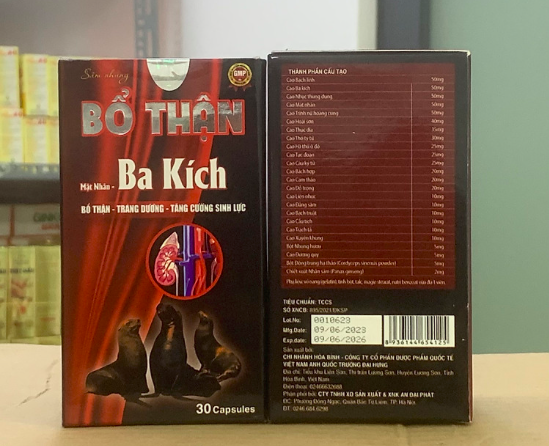 Sâm nhung ba kích bổ thận tăng sinh lý nam giới