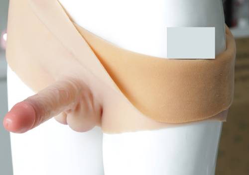 Quần gắn dương vật giả mềm rỗng ruột Jiuai lót nhung bên trong