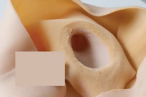 Quần gắn dương vật giả mềm rỗng ruột Jiuai lót nhung bên trong