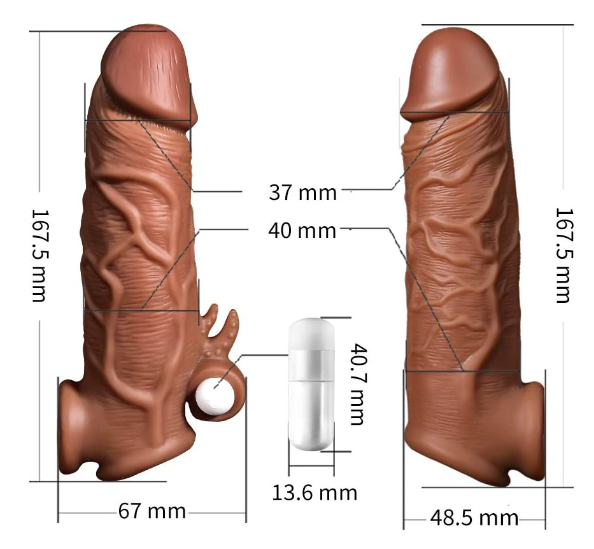 Bao cao su đôn dên Yeain Lock Love God of War rung tăng kích thước