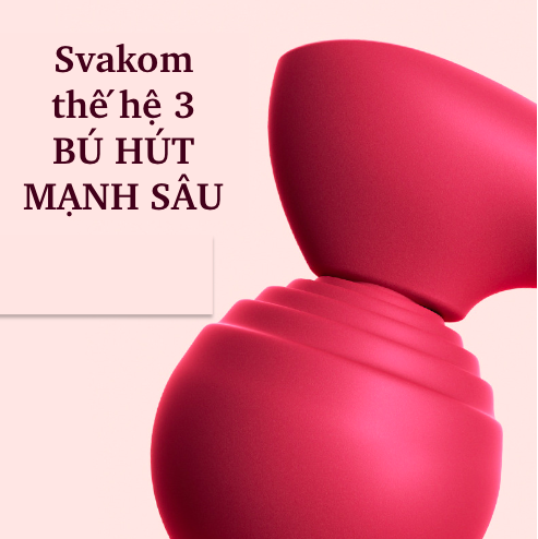 Máy massage Svakom Hill Shoe hai đầu rung bú hút cực đã