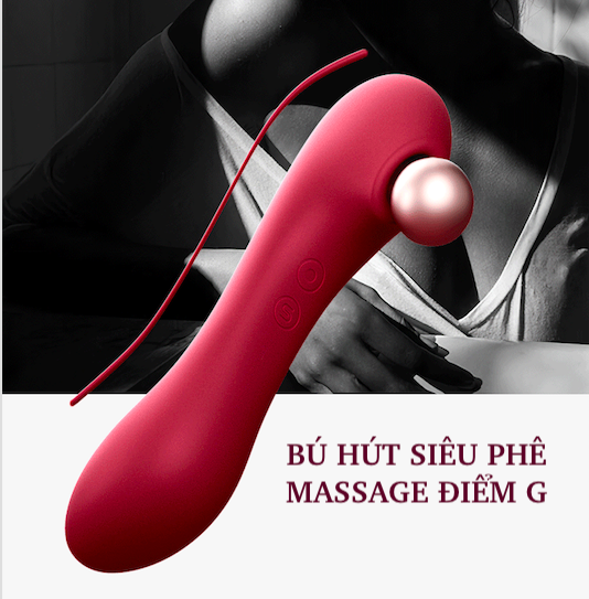 Máy massage Svakom Hill Shoe hai đầu rung bú hút cực đã