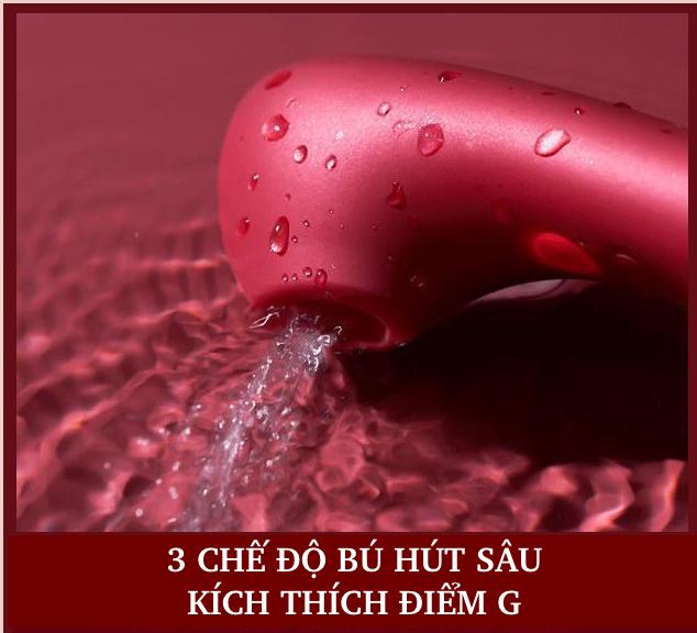 Máy massage Svakom Hill Shoe hai đầu rung bú hút cực đã