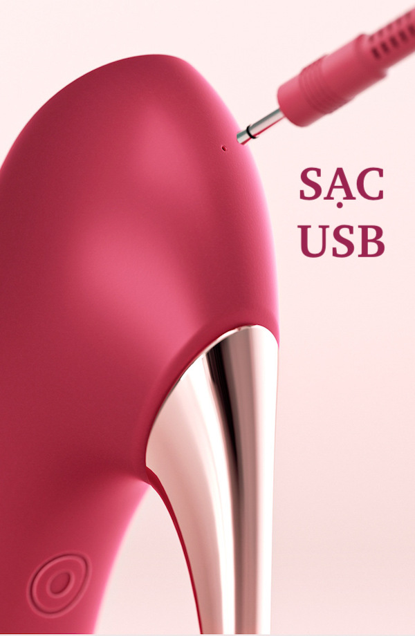 Máy massage Svakom Hill Shoe hai đầu rung bú hút cực đã