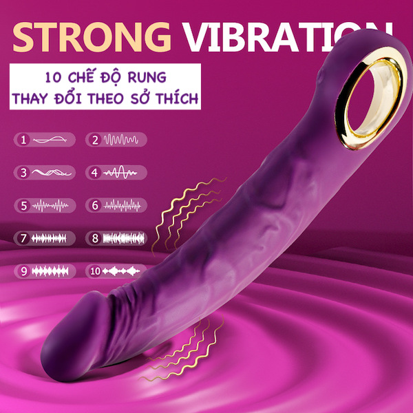 Dương vật giả Jump-O kích thích điểm G 10 chế độ rung Dương vật giả Jump-O kích thích điểm G 10 chế độ rung