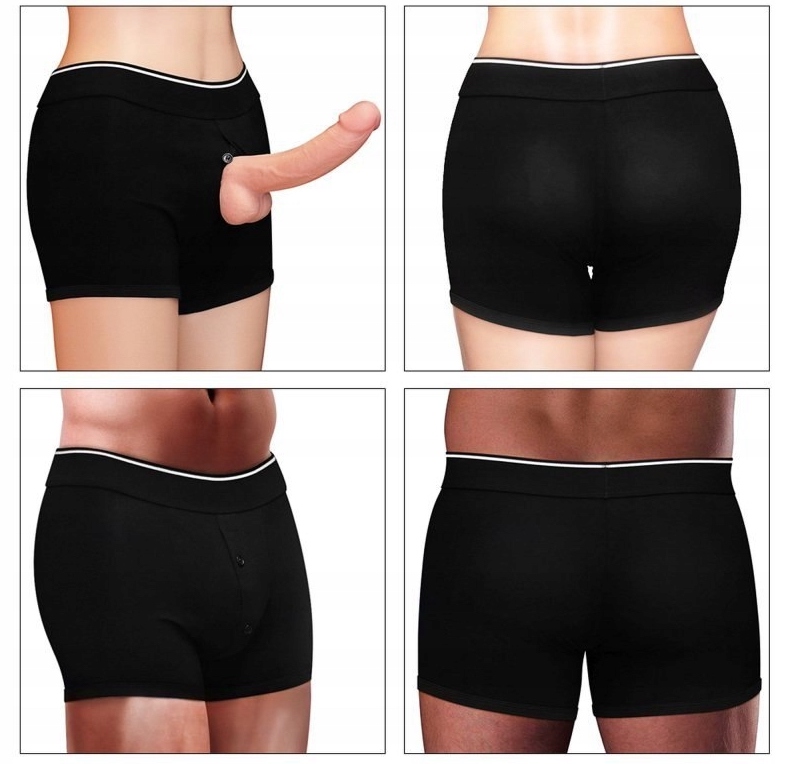 Quần short đeo dương vật trứng rung Lovetoy Ingen silicon cao cấp