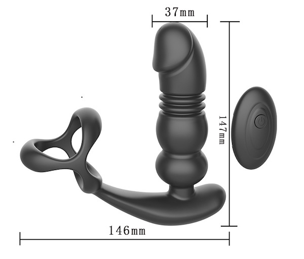 Phích Cắm Hậu Môn Z-Shen Touch Girl Toyshcool Rung Thụt Kèm Vòng