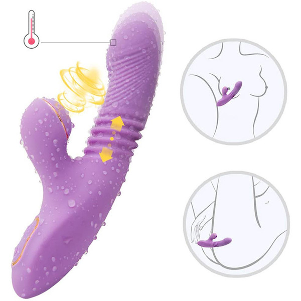 Dương Vật Giả DiBe Rung Ngoáy Thụt Sưởi Ấm Có Nhánh Bú Mút Nhật Bản