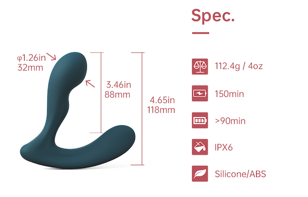 Magic Motion Solstice X massage hậu môn rung điều khiển