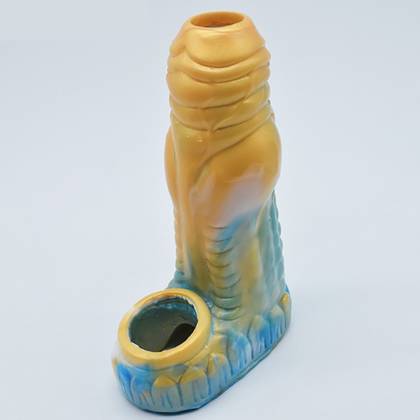 Bao cao su đôn dên quái thú vảy rồng FRRK vân nổi hở đầu có quai đeo bìu