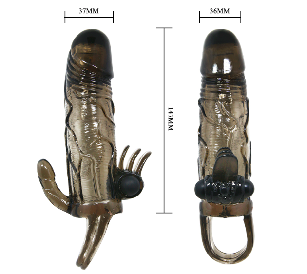 Bao cao su đôn dên Brave Man có quai đeo rung 2 đầu