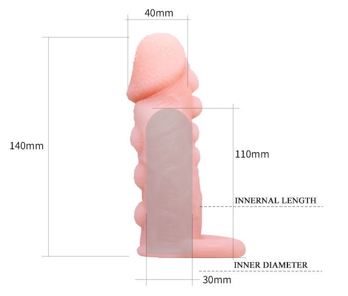 Bao cao su đôn dên Brave Man nhiều gân gai bi nổi kích thích mạnh