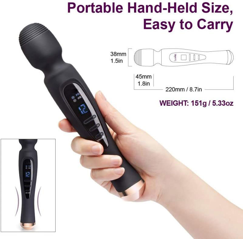 Chày rung Zini Magic Wand xoay 360 độ massage điểm G hiệu quả cao
