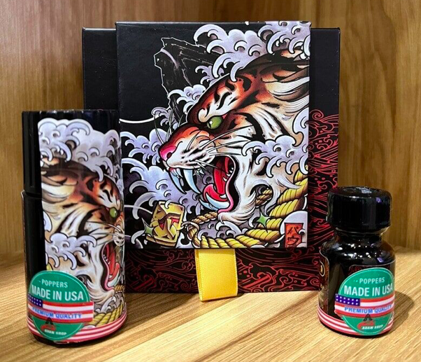 Combo Popper Tiger đỏ 50ml chính hãng Mỹ tăng hưng phấn mạnh