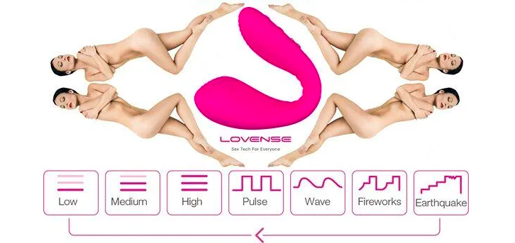 Lovense Quake máy rung điểm G âm vật điều khiển từ xa đôi đầu pin sạc