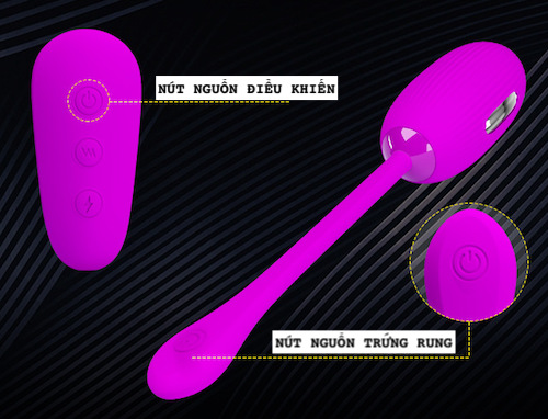 Trứng rung sốc điện Pretty Love Shock Fun không dây điều khiển từ xa