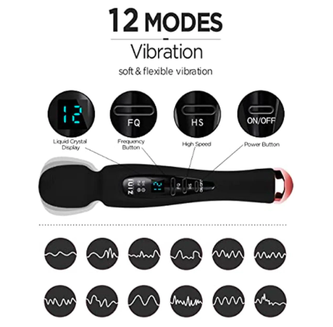 Chày rung Zini Magic Wand xoay 360 độ massage điểm G hiệu quả cao