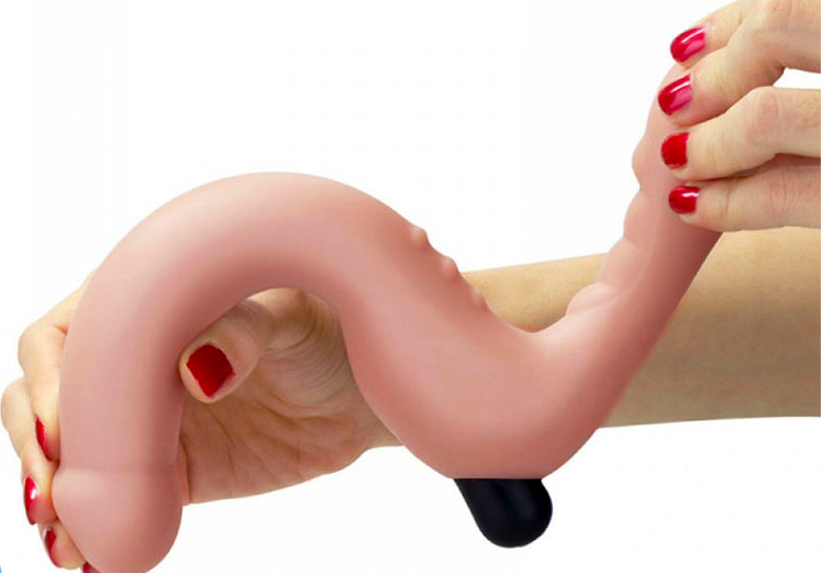 Dương vật giả 2 đầu Lovetoy Ijoy Strapless 10 chế độ rung sạc điện