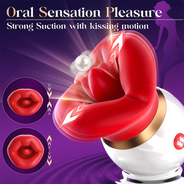 Máy rung hút liếm 3 in 1 massage điểm G 10 chế độ cực phê