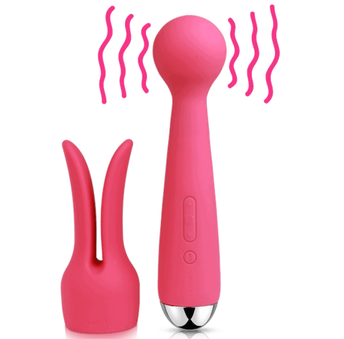 Chày rung tình yêu 2 in 1 Svakom Emma tai thỏ silicone cao cấp rung mạnh