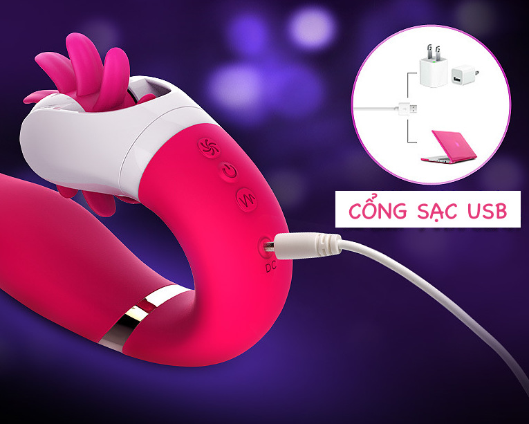 Dương vật giả Chi Dave kèm lưỡi liếm rung xoay bú mút