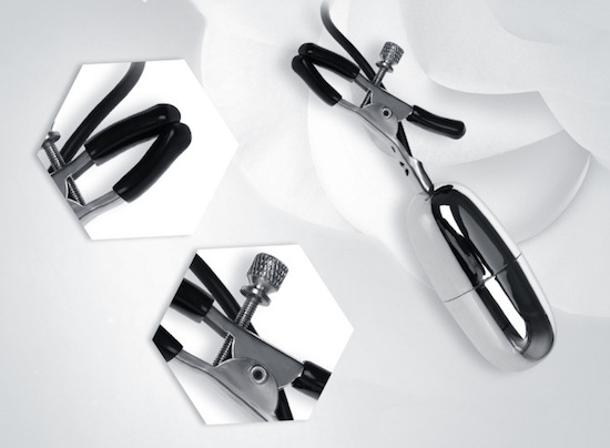 Bộ thanh rung điểm G Turbo Nippleclamps kèm kẹp vú kích thích