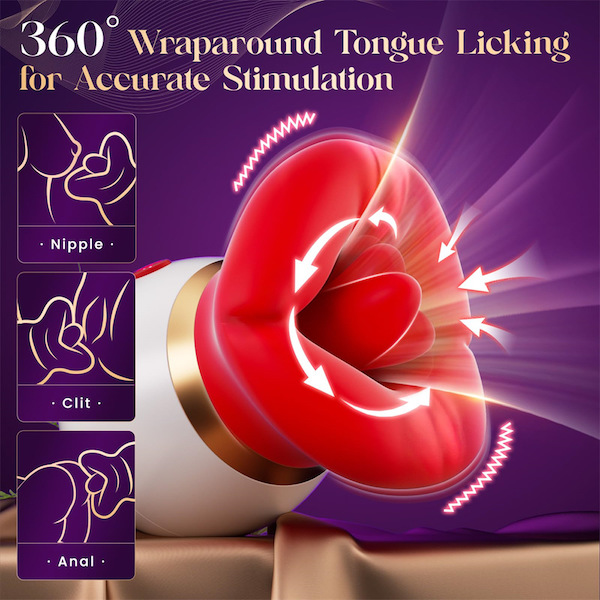 Máy rung hút liếm 3 in 1 massage điểm G 10 chế độ cực phê