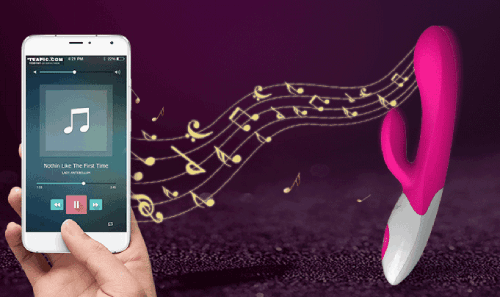 Nalone Rhythm massage rung Bluetooth cảm biến âm thanh silicone cao cấp