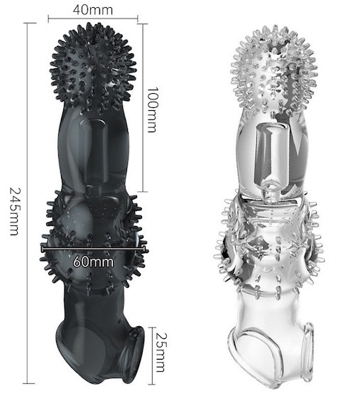 Bao cao su đôn dên BigMac gân gai rung mạnh có quai đeo