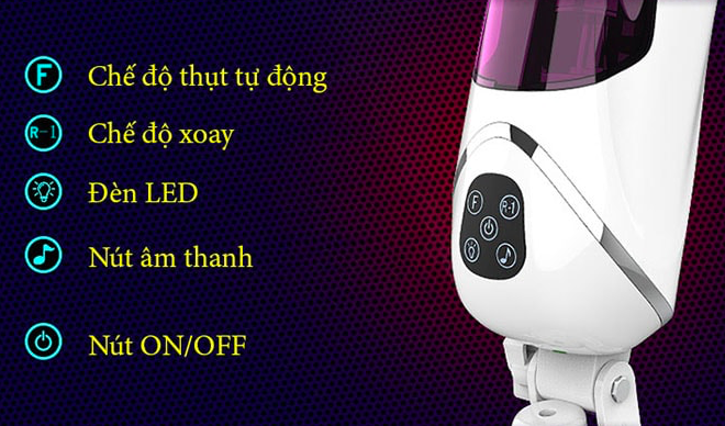 Máy âm đạo LC EasyLove xoay thụt rung bú mút tự động