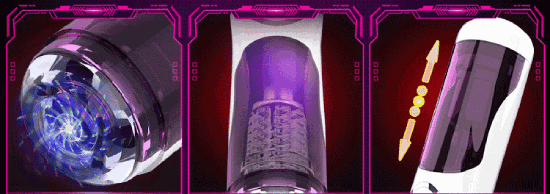 Máy âm đạo LC EasyLove xoay thụt rung bú mút tự động