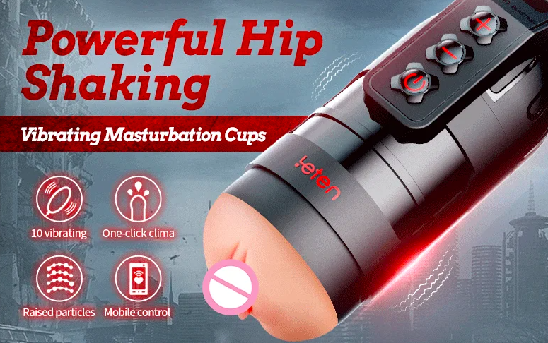 Âm đạo giả tự động nhiều chế rung điều khiển bằng ứng dụng sạc điện - Leten Thunder