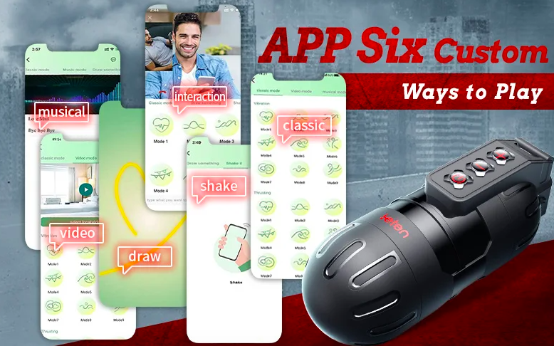 Âm đạo giả tự động nhiều chế rung điều khiển bằng ứng dụng sạc điện - Leten Thunder