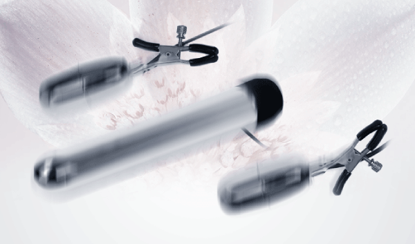 Bộ thanh rung điểm G Turbo Nippleclamps kèm kẹp vú kích thích
