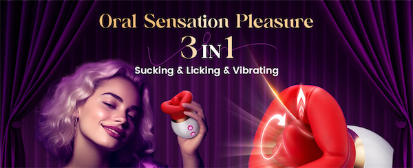 Máy rung hút liếm 3 in 1 massage điểm G 10 chế độ cực phê