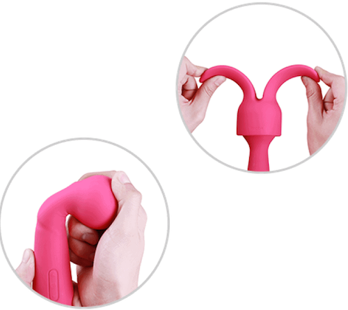 Chày rung tình yêu 2 in 1 Svakom Emma tai thỏ silicone cao cấp rung mạnh