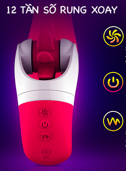 Dương vật giả Chi Dave kèm lưỡi liếm rung xoay bú mút