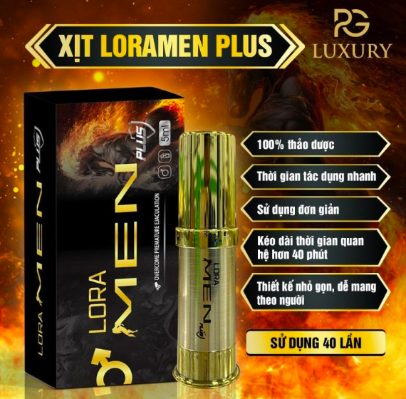 Chai xịt Lora Men chính hãng kéo dài thời gian quan hệ nam giới