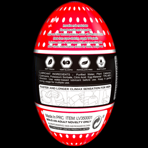 Cốc thủ dâm siêu mềm Lovetoy Training Master Giant Egg hình quả trứng gà