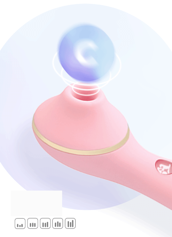 Máy massage Kisstoy Polly Plus 2 đầu rung hút mạnh
