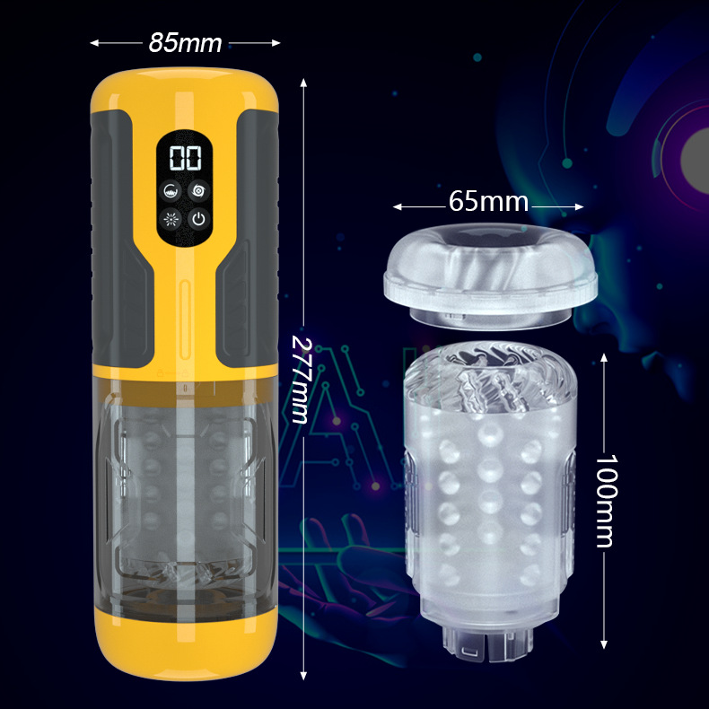 Âm đạo giả đa năng D08C 4 in 1 rung thụt xoay bú liếm hút tự động