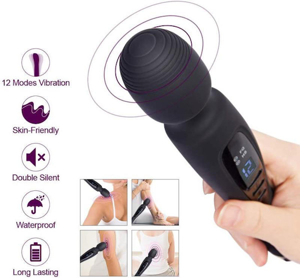 Chày rung Zini Magic Wand xoay 360 độ massage điểm G hiệu quả cao
