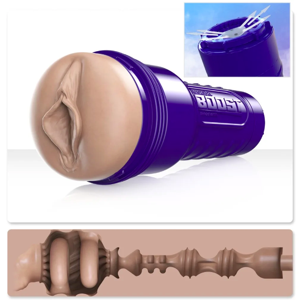 Âm đạo giả Fleshlight Boost Bang công nghệ Turbo Tech silicon mềm