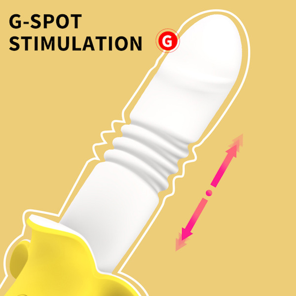 Dương vật giả đa năng Haoqi Fun Banana rung thụt silicon an toàn