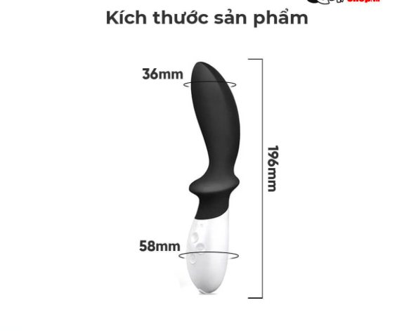 Lelo Loki máy massage tuyến tiền liệt 6 chế độ rung, sạc USB tiện dụng